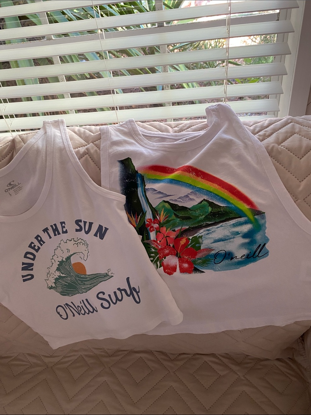 Oneill womans crop tanks
